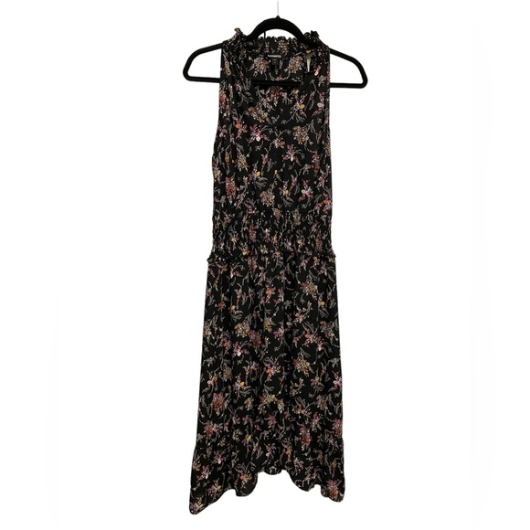 Express Floral Black Midi Dress - Picture 1 of 6